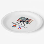 Save Democracy Paper Bord (Gekanteld)