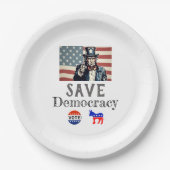 Save Democracy Paper Bord (Voorkant)
