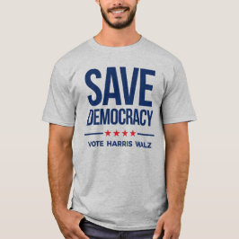 SAVE DEMOCRACY - Stem op Harris Walz T-shirt