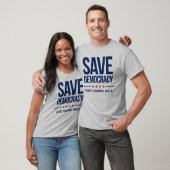 SAVE DEMOCRACY - Stem op Harris Walz T-shirt (Unisex)