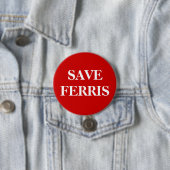 SAVE FERRIS RONDE BUTTON 7,6 CM (In situ)