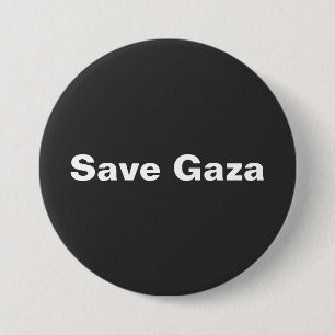 Save Gaza Eenvoudige tekst die Gaza Palestina onde Ronde Button 7,6 Cm
