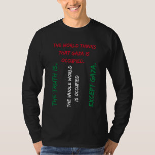 Save Gaza T-shirt, Free Palestine Tee - Vlagkleur T-shirt