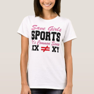 Save Girls Sport Het is gezond verstand XX Anders T-shirt