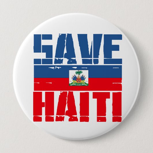 SAVE HAITI RONDE BUTTON 4,0 CM (Voorkant)