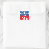SAVE HAITI RONDE STICKER (Tas)