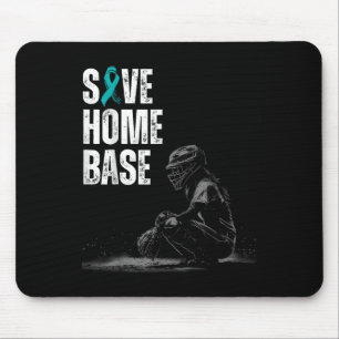 Save Home Baseball Speler Ovariumkanker Award Muismat