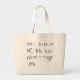 Save Honu Grote Tote Bag