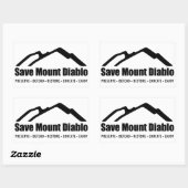 Save Mount Diablo Sticker (Feuille)