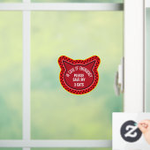 Save My Cat Safety Alert Custom First Responder Raamsticker (Huis)