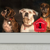 Save My Dogs Safety Alert Custom First Responder Raamsticker