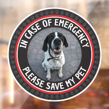 SAVE MY PET Safety Alert Custom Photo Modern