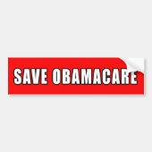 SAVE OBAMACARE BUMPERSTICKER (Voorkant)