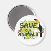 Save our Animals Magneet (Voorkant / Achterkant)