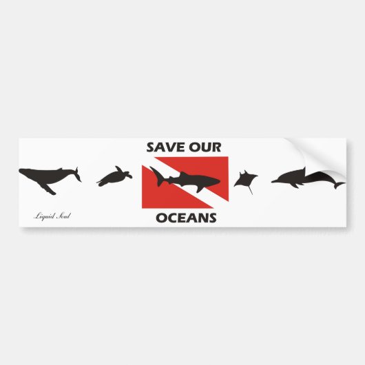 Save Our Oceans - Sticker (Voorkant)