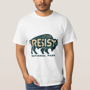 Save Our Parks – Krachtige Bizon Weerstaat Grafisc T-shirt