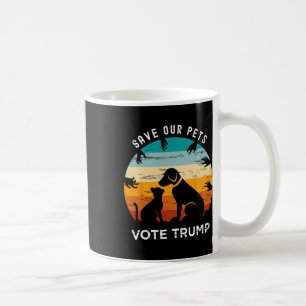 Save Our Pet Vote Trump 2024 Funny Cat Lover Dog L Koffiemok