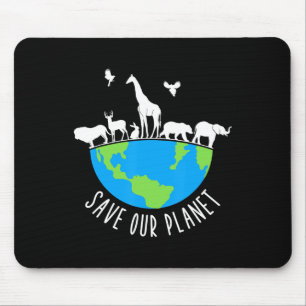 Save Our Planet Dierenbescherming Dag van de Aarde Muismat