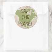Save Our Planet — stickers USA (Sac)
