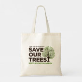Save Our Trees - Keep Boonton Green, Sac fourre-to (Dos)