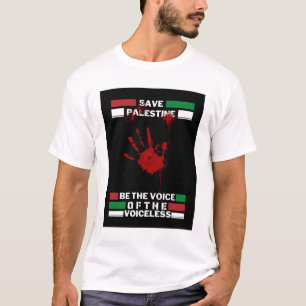 Save Palestine Mannen   Vrij Palestijns T-shirt