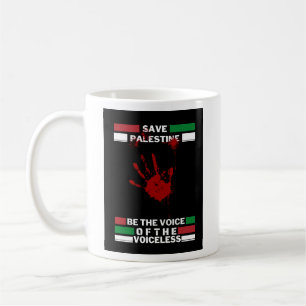 Save Palestine Mannen Vrij Palestina Koffiemok