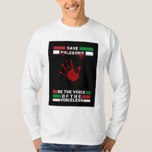 Save Palestine Mannen Vrij Palestina T-shirt