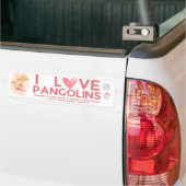SAVE PANGOLINS Speciale editie Bumpersticker (Op Truck)