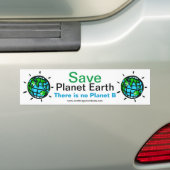 Save Planet EARTH - Klimaatverandering - Bumpersticker (Op auto)