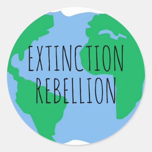 Save planet earth stickers | Extinction Rebellion (Voorkant)