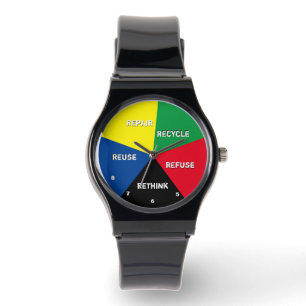 SAVE PlaneT timE - Recyclen, hergebruikt, opnieuw Horloge