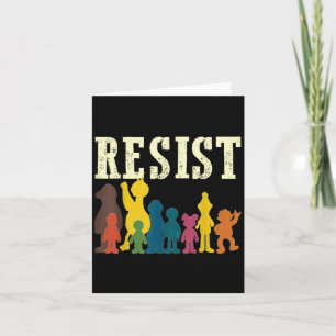 Save Resist Politiek protest Rainbow Character Co Kaart