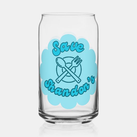 SAVE SHANDON'S - Rob's Diner - De Oversteek Blikvorm Glas (Achterkant)