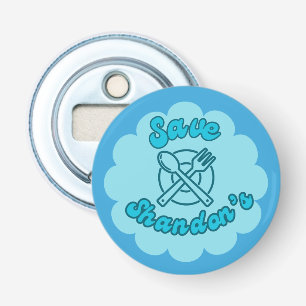 SAVE SHANDON'S - Rob's Diner - De Oversteek Button Flesopener