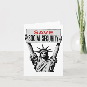 Save Social Security - Vrijheidsbeeld - Weersta T Kaart