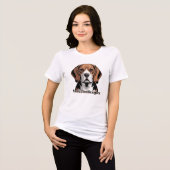 Save the Beagles | Dog Lovers Tri-Blend Shirt (Voorkant volledig)