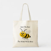 Save The Bee Design Tote Bag (Achterkant)