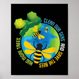 Save the Bees - Dag van de bescherming van het mil Poster