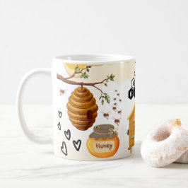 Save the Bees Inspirational Bee Honey Lover Gift  Koffiemok