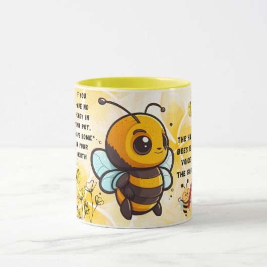 Save the Bees Inspirational Bee Honey Lover Gift  Mok (Midden)