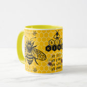 Save the Bees Inspirational Bee Honey Lover Gift Mok (Voorkant links)