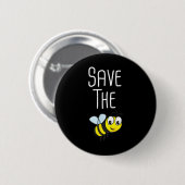 Save the Bees - Milieubescherming Beeke Ronde Button 5,7 Cm (Voorkant /achterkant)
