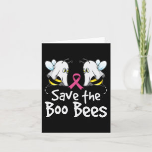 Save The Boo Bees Borstkanker Bewustzijn Hallowee Kaart