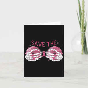 Save the Boo Bees Borstkanker Halloween Vrouwen Kaart
