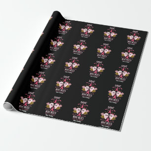 Save The Boo Bijen Borstkanker Vrouwen Halloween Cadeaupapier