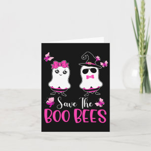 Save the Boo Bijen Leuke Borstkanker Bewustzijnsha Kaart
