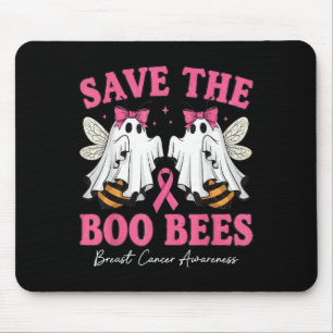 Save The Boo Ghost Bijen Borstkanker Bewustzijn Wo Muismat