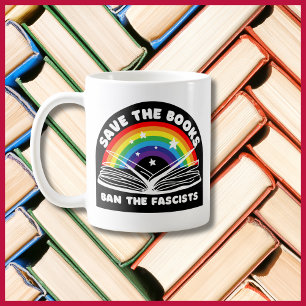 Save the Books - Verbied de fascisten tegen censuu Koffiemok
