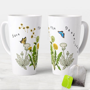 Save the Dandelions Natuur Ontwerp Latte Mok
