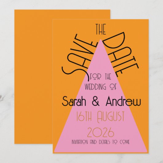 Save The Date (Voorkant / Achterkant)